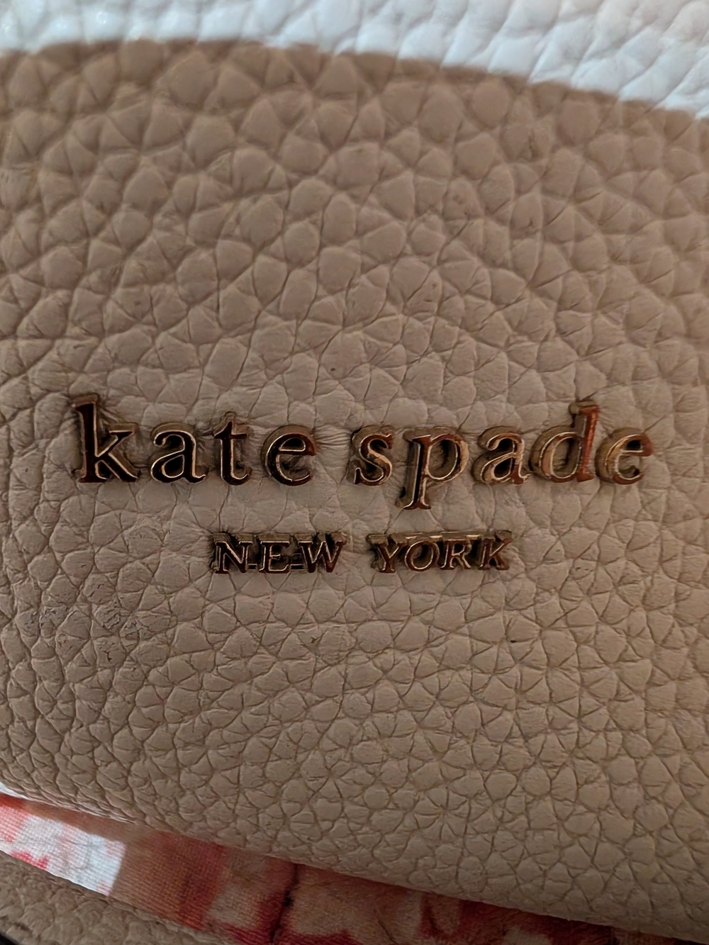 Kate spade New York - Knot Cream Pebbled Leather Shoulder Bag